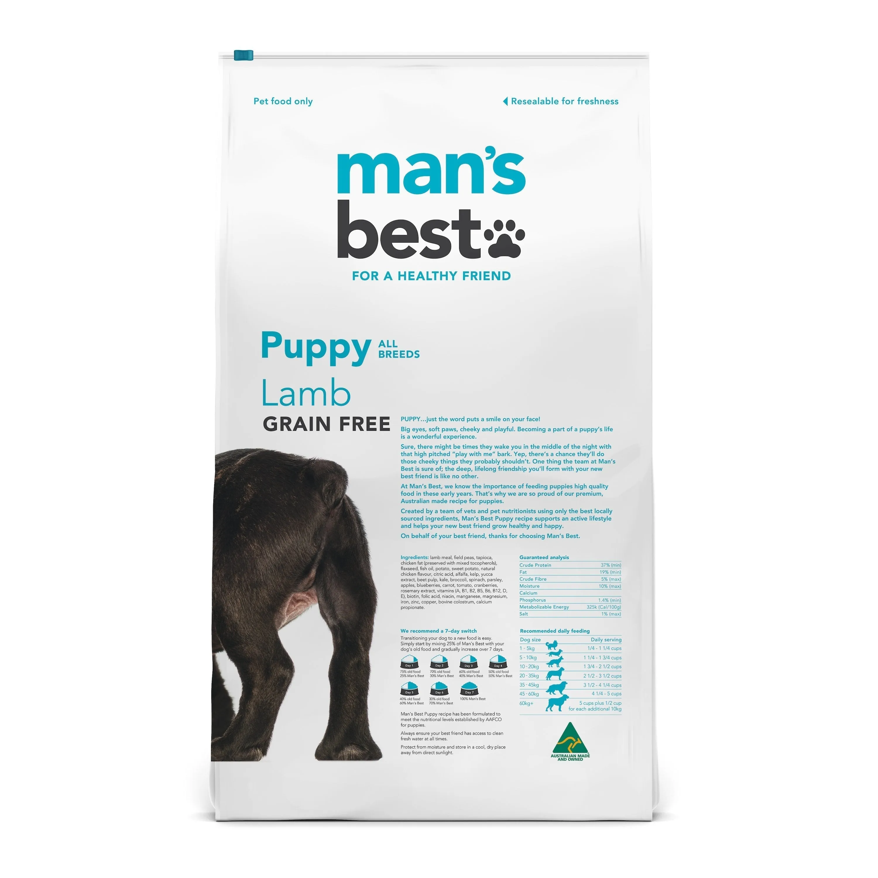 Mans Best Puppy Premium Grain Free Lamb Dry Food 12kg ( _ )
