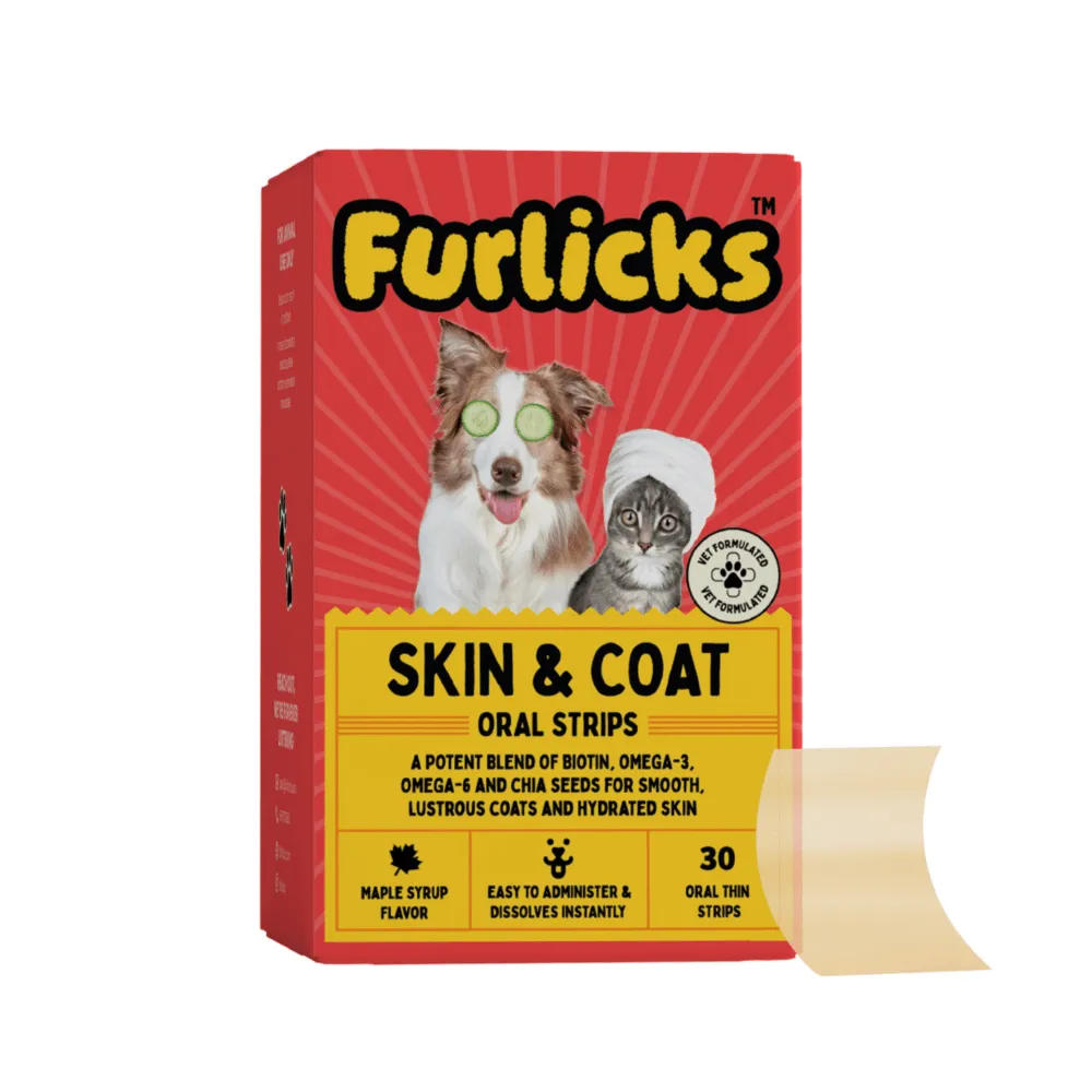 Me O Creamy Crab Treats and Furlicks Skin & Coat Supplement Combo for Cats
