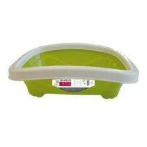 MEMPHIS - CAT LITTER TRAY WITH RIM TURQUOISE, GREEN & PURPLE Pets Qatar