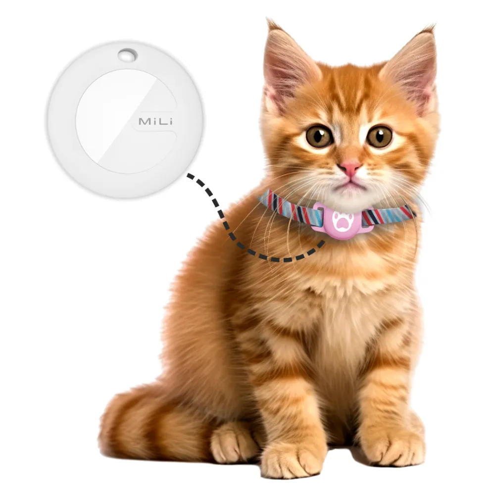 Mitag Anti Loss Device with Collar for Cats (Pink) | IOS