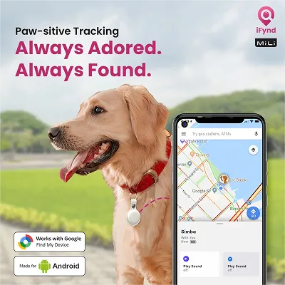 Mitag Go Anti Loss Device with Keychain for Dogs and Cats (Brown) | Android