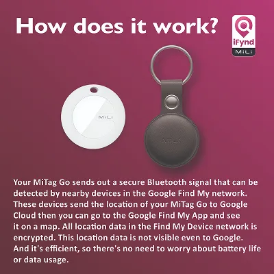Mitag Go Anti Loss Device with Keychain for Dogs and Cats (Brown) | Android