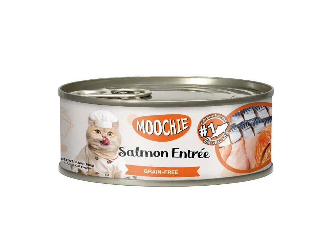 MOOCHIE CAT FOOD TUNA & SALMON ENTREE 156g Pets Qatar