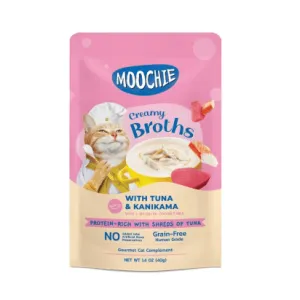 MOOCHIE CREAMY BROTH WITH TUNA & KANIKAMA 40g POUCH Pets Qatar