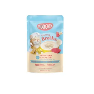 MOOCHIE CREAMY BROTH WITH TUNA & SCALLOP 40g POUCH Pets Qatar