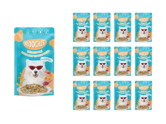 MOOCHIE HOMESTYLE WITH LAMB & PASTA 120gX12 POUCHS Pets Qatar