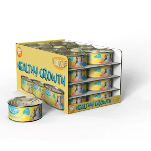 Moochie Kitten Mousse Tuna & Chicken Recipe Pate (Healthy Growth) 24X85G. Can Pets Qatar