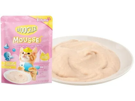 Moochie Kitten Mousse With Tuna Bonito  70G.  Pouch Pets Qatar