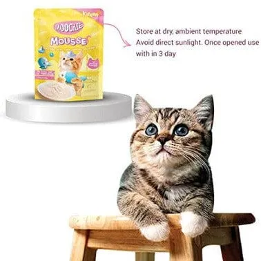 Moochie Kitten Tuna With Topping Calamari Mousse 70G Pouch Pets Qatar