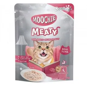 Moochie Tuna Bonito Recipe In Jelly Mince 70G. Pouch Pets Qatar