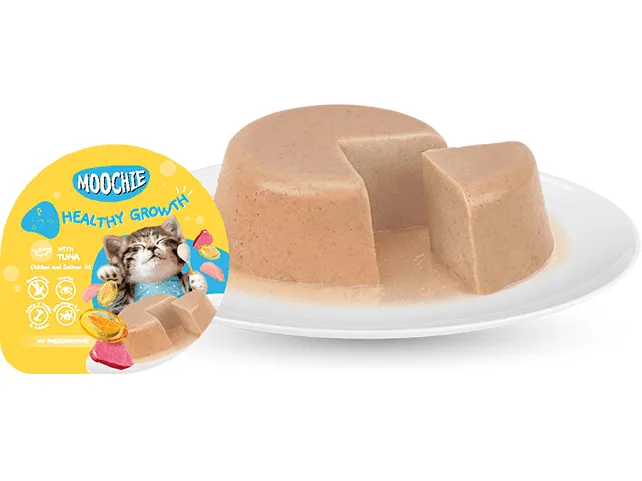 MOOCHIE TUNA MOUSSES FOR KITTEN (HEALTHY GROWTH)12x85g Cups Pets Qatar
