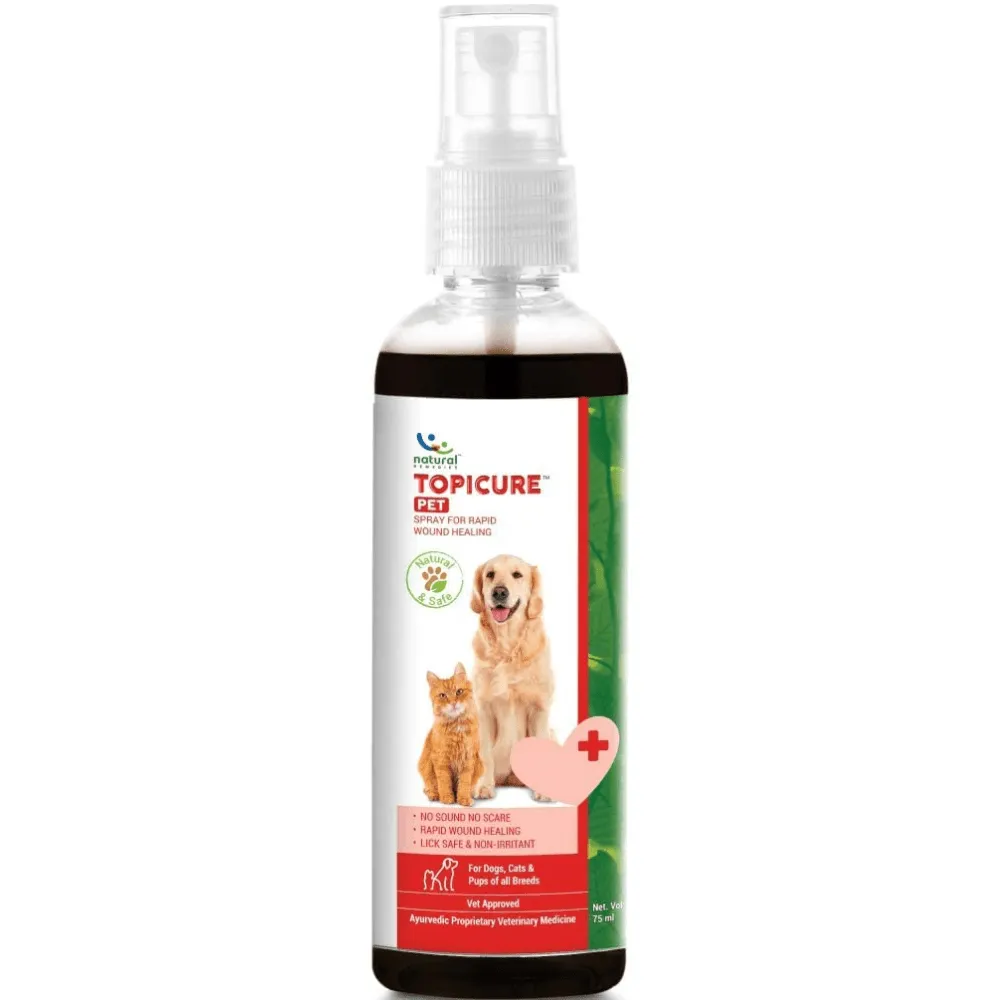 Natural Remedies Lush Me Up Shampoo, Digestive Bites Treats & Topicure Wound Healing Spray Dog Combo