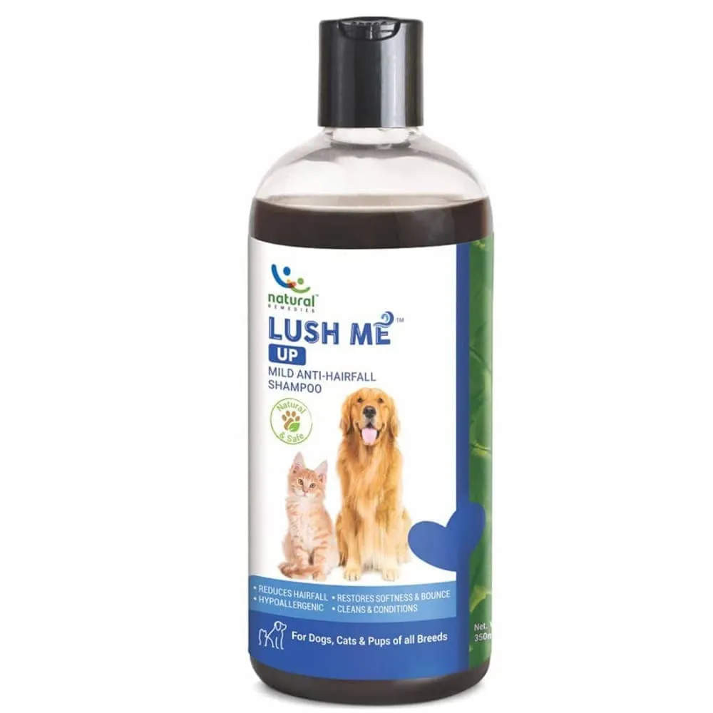Natural Remedies Lush Me Up Shampoo, Digestive Bites Treats & Topicure Wound Healing Spray Dog Combo