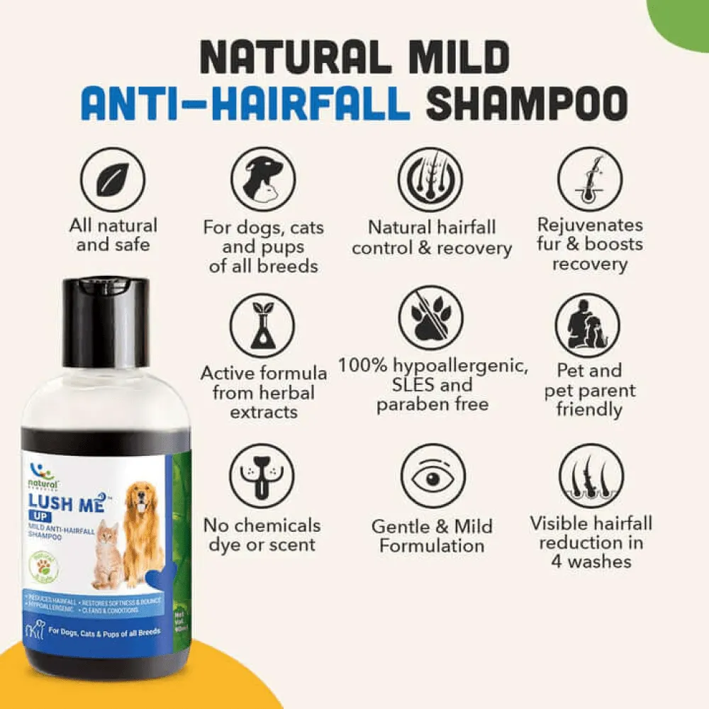 Natural Remedies Lush Me Up Shampoo, Digestive Bites Treats & Topicure Wound Healing Spray Dog Combo