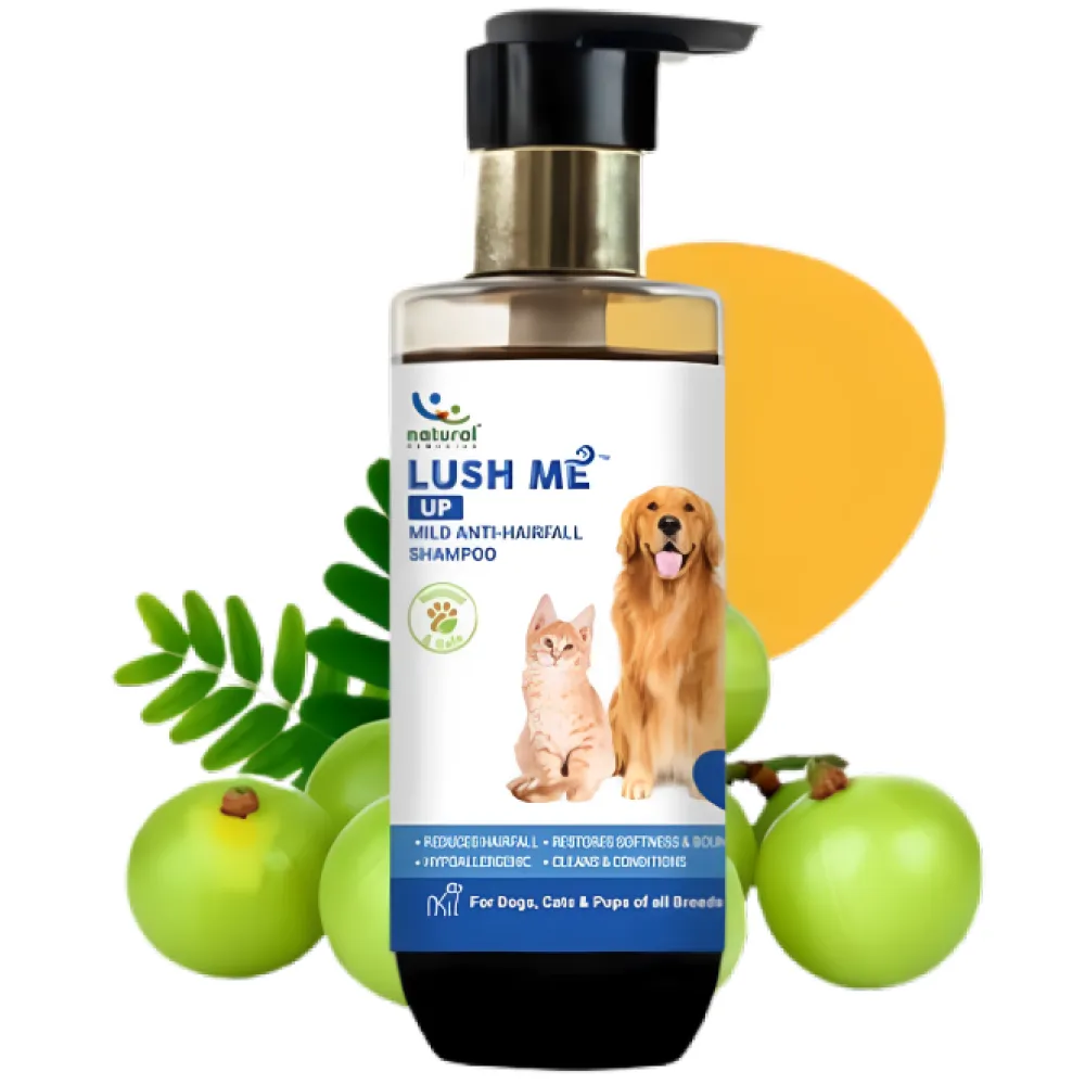 Natural Remedies Lush Me Up Shampoo, Digestive Bites Treats & Topicure Wound Healing Spray Dog Combo