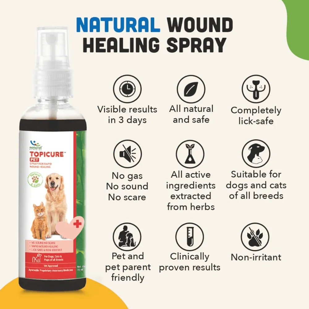 Natural Remedies Lush Me Up Shampoo, Digestive Bites Treats & Topicure Wound Healing Spray Dog Combo
