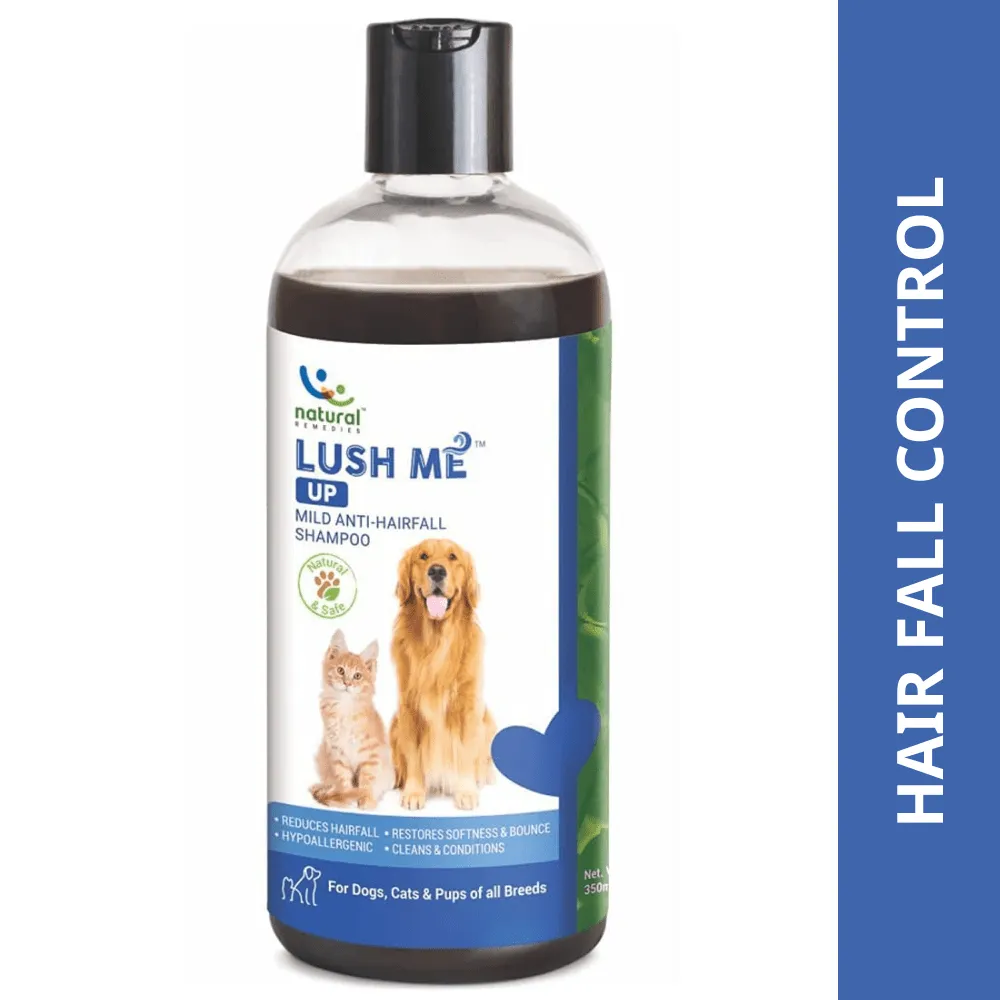 Natural Remedies Lush Me Up Shampoo, Digestive Bites Treats & Topicure Wound Healing Spray Dog Combo