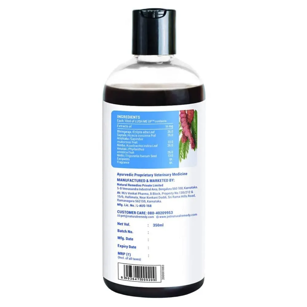 Natural Remedies Lush Me Up Shampoo, Digestive Bites Treats & Topicure Wound Healing Spray Dog Combo