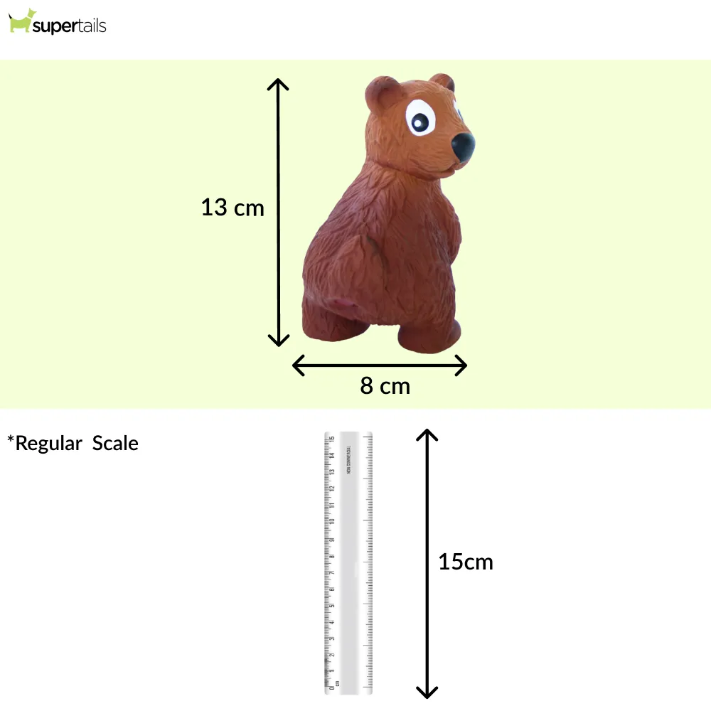 Outward Hound Tootiez Bear Latex Rubber Chew Toy for Dogs