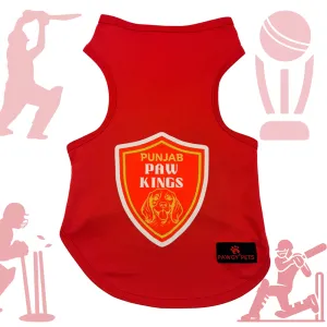 Pawgy Pets Punjab Paw Kings ipl Jersey for Dogs and Cats