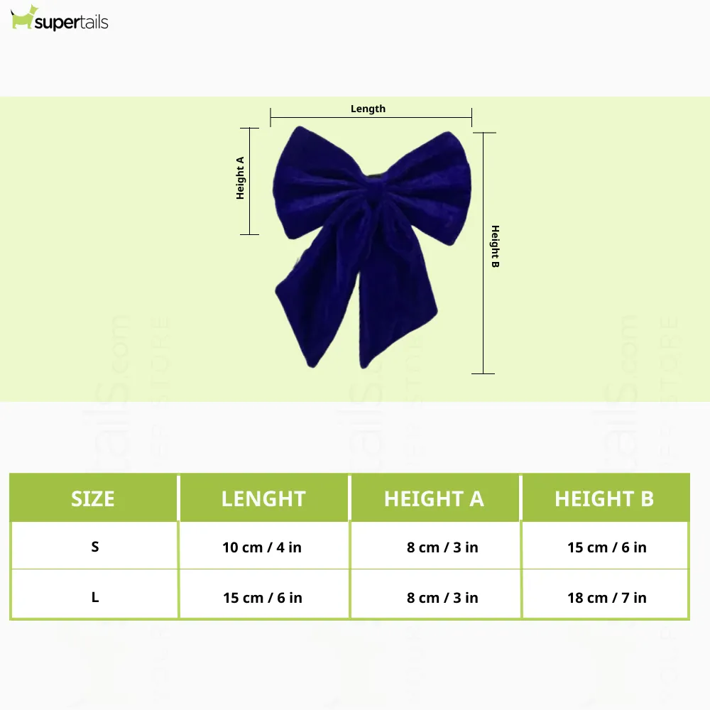 Pawgypets Pigtail Bowtie for Dogs and Cats (Maroon)