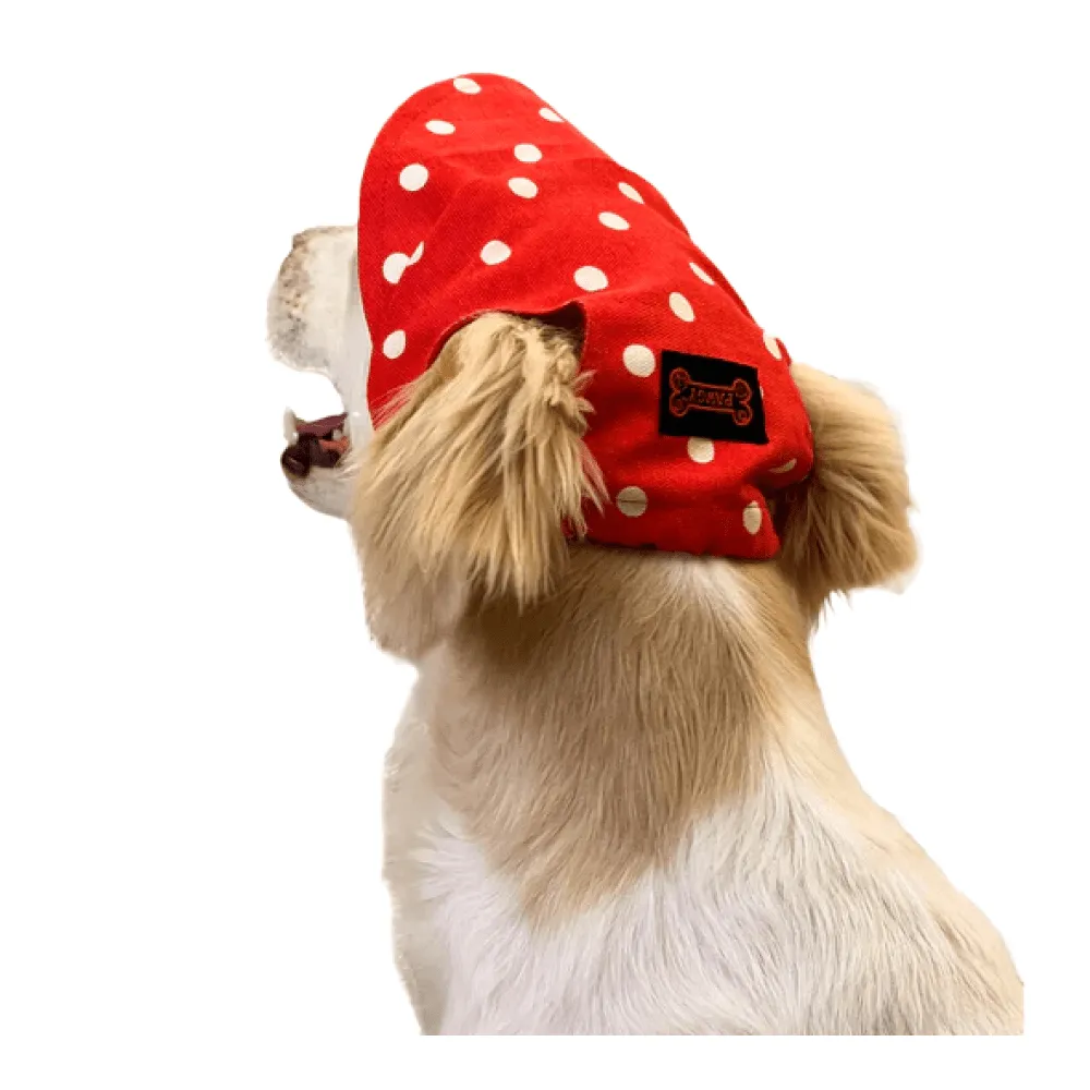 Pawgypets Polka Cap for Dogs and Cats (Red)