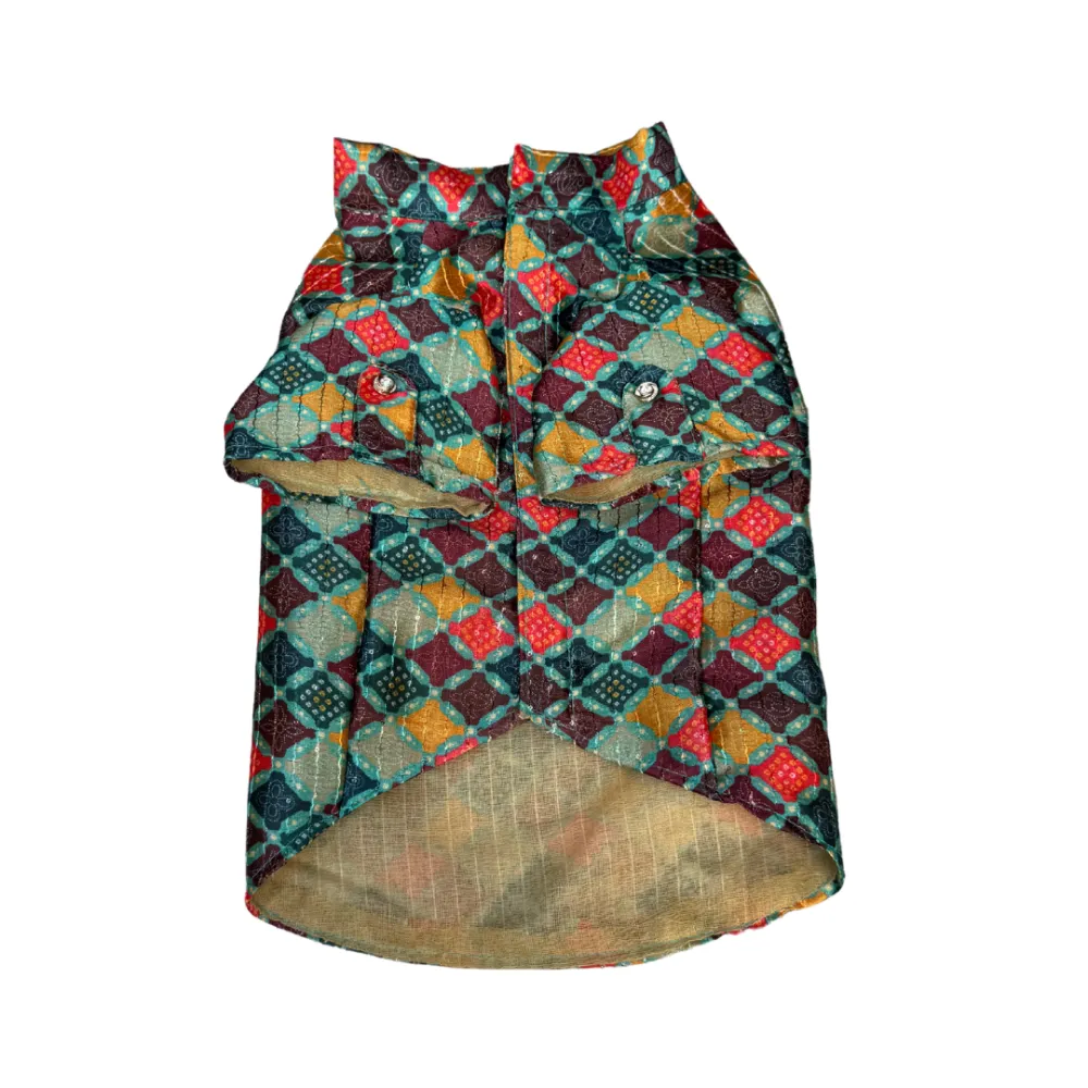 Pawgypets Silk Kurta for Dogs and Cats (Multi)