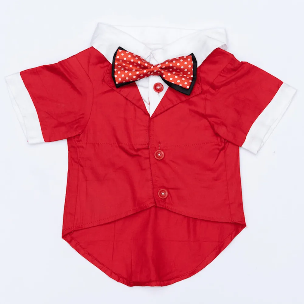 Pawgypets Tuxedo for Dogs and Cats (Red)