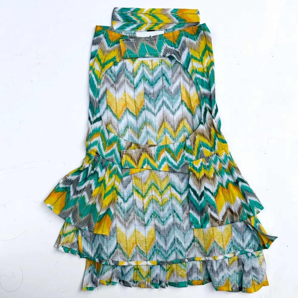Pawgypets Zig Zag Dress for Dogs and Cats (Green)