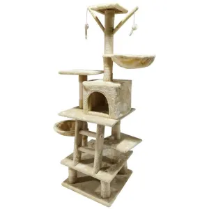 Pawise Cat Climing Tree W/Lader W/Cave -125Cm Pets Qatar