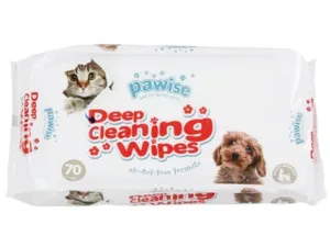 PAWISE  Cleaning Wipes 70sheets Pets Qatar