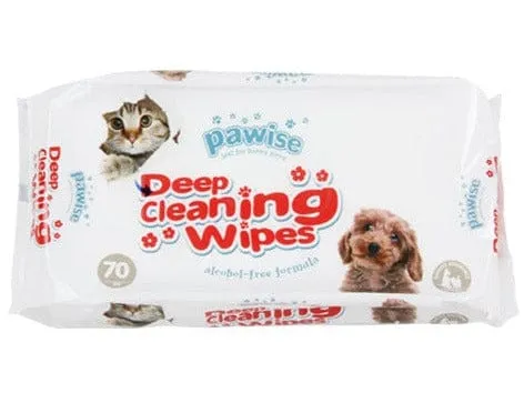 PAWISE  Cleaning Wipes 70sheets Pets Qatar