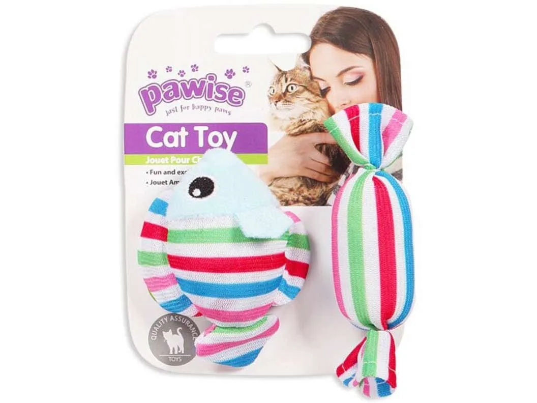 PAWISE Fish &Candy Cat Toy Pets Qatar