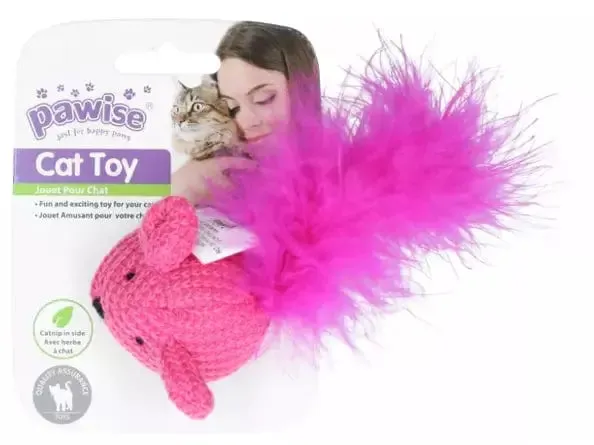 PAWISE Wool mice toy asst Pets Qatar