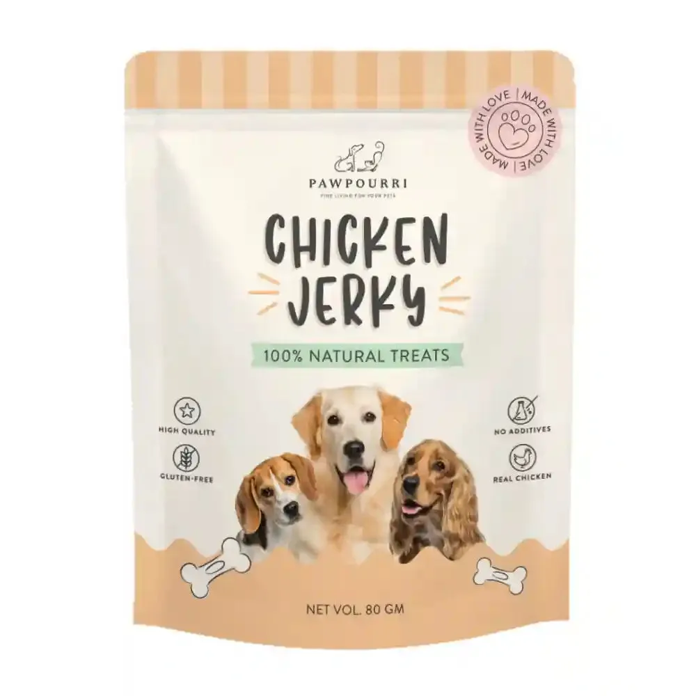 Pawpourri 100% Natural Chicken Jerky Dog Treat