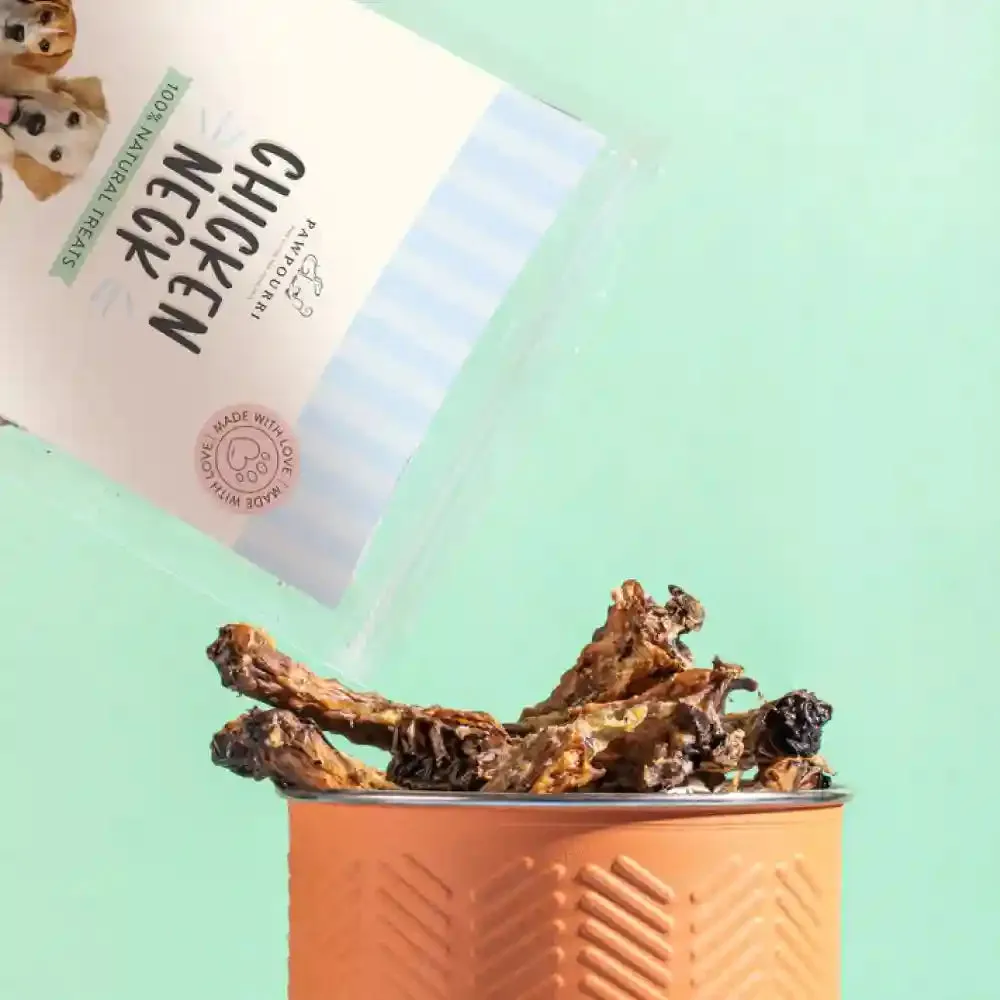 Pawpourri 100% Natural Chicken Neck Jerky Dog Treat