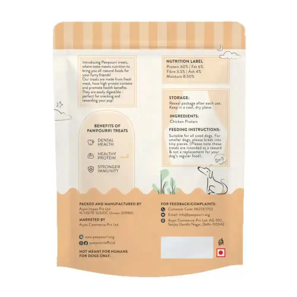 Pawpourri 100% Natural Chicken Nuggets Dog Treat