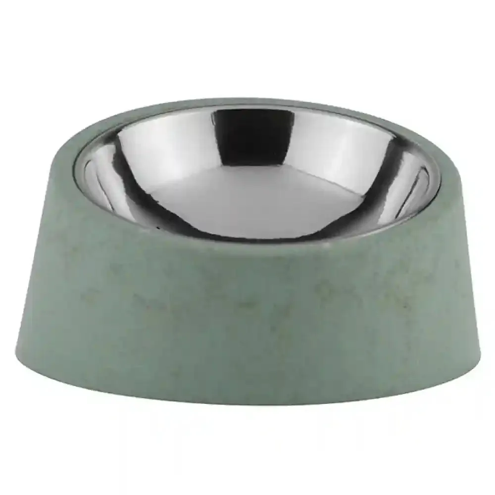 Pawpourri Sustainable Tilted Bowl for Dogs (Mint Green)