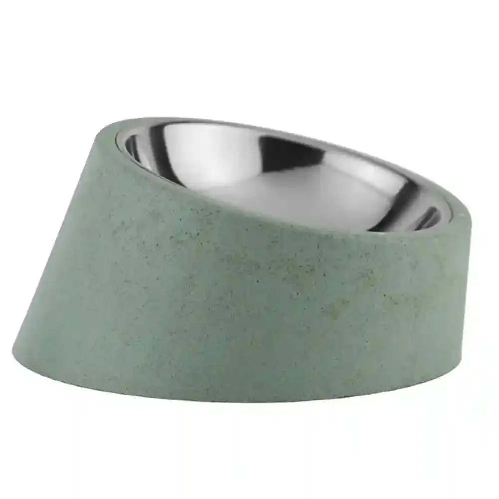 Pawpourri Sustainable Tilted Bowl for Dogs (Mint Green)