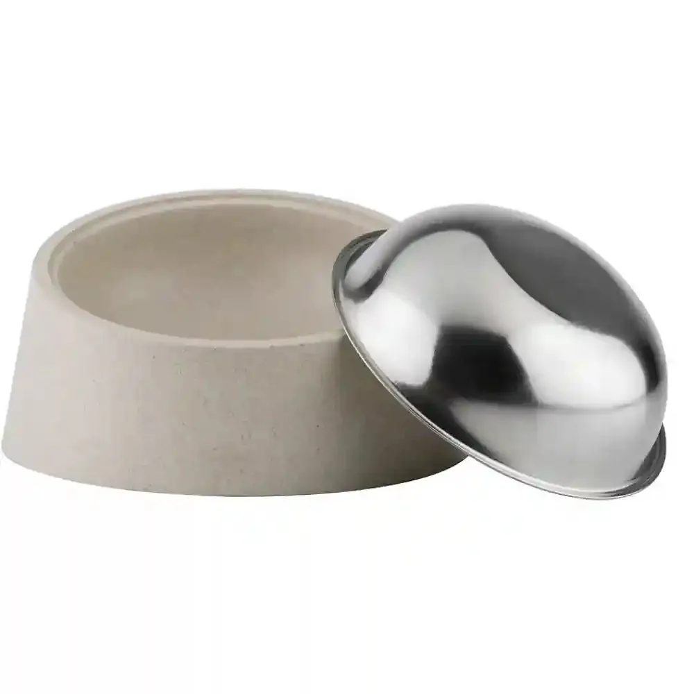 Pawpourri Sustainable Tilted Bowl for Dogs (Off White)