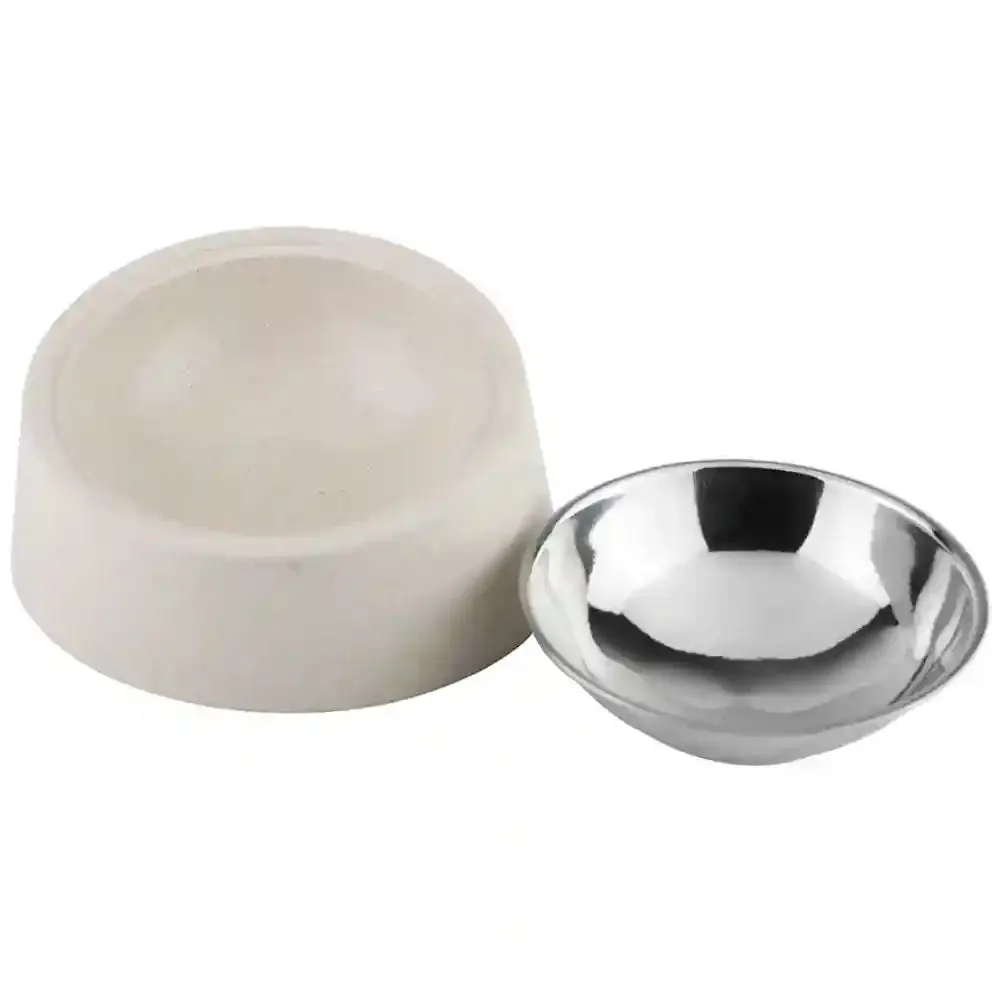 Pawpourri Sustainable Tilted Bowl for Dogs (Off White)