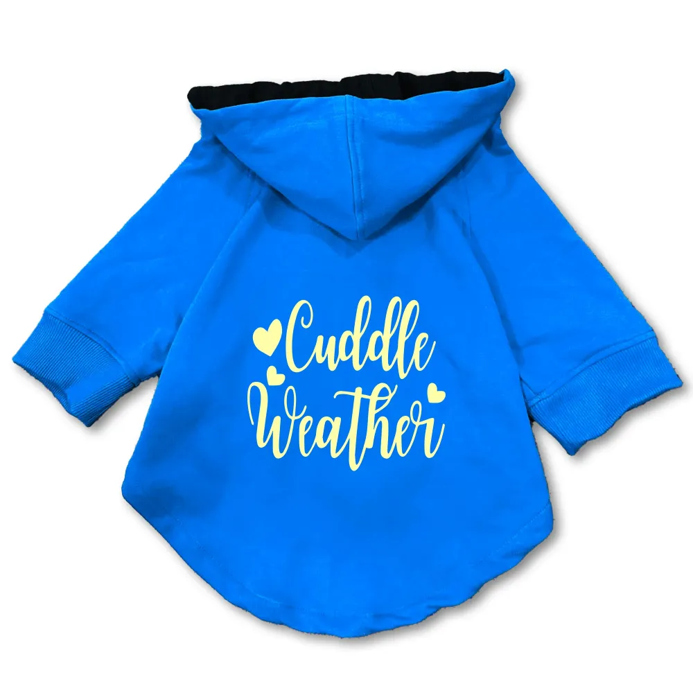 Pawsindia Cuddle Weather Hoodie for Dogs (Blue)
