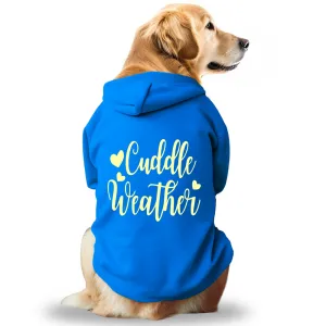 Pawsindia Cuddle Weather Hoodie for Dogs (Blue)