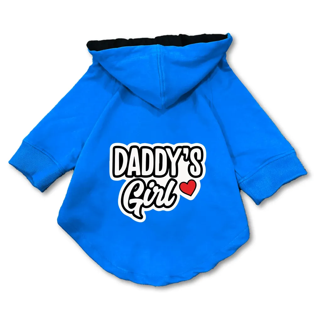 Pawsindia Daddy's Girl Hoodie for Dogs (Blue)