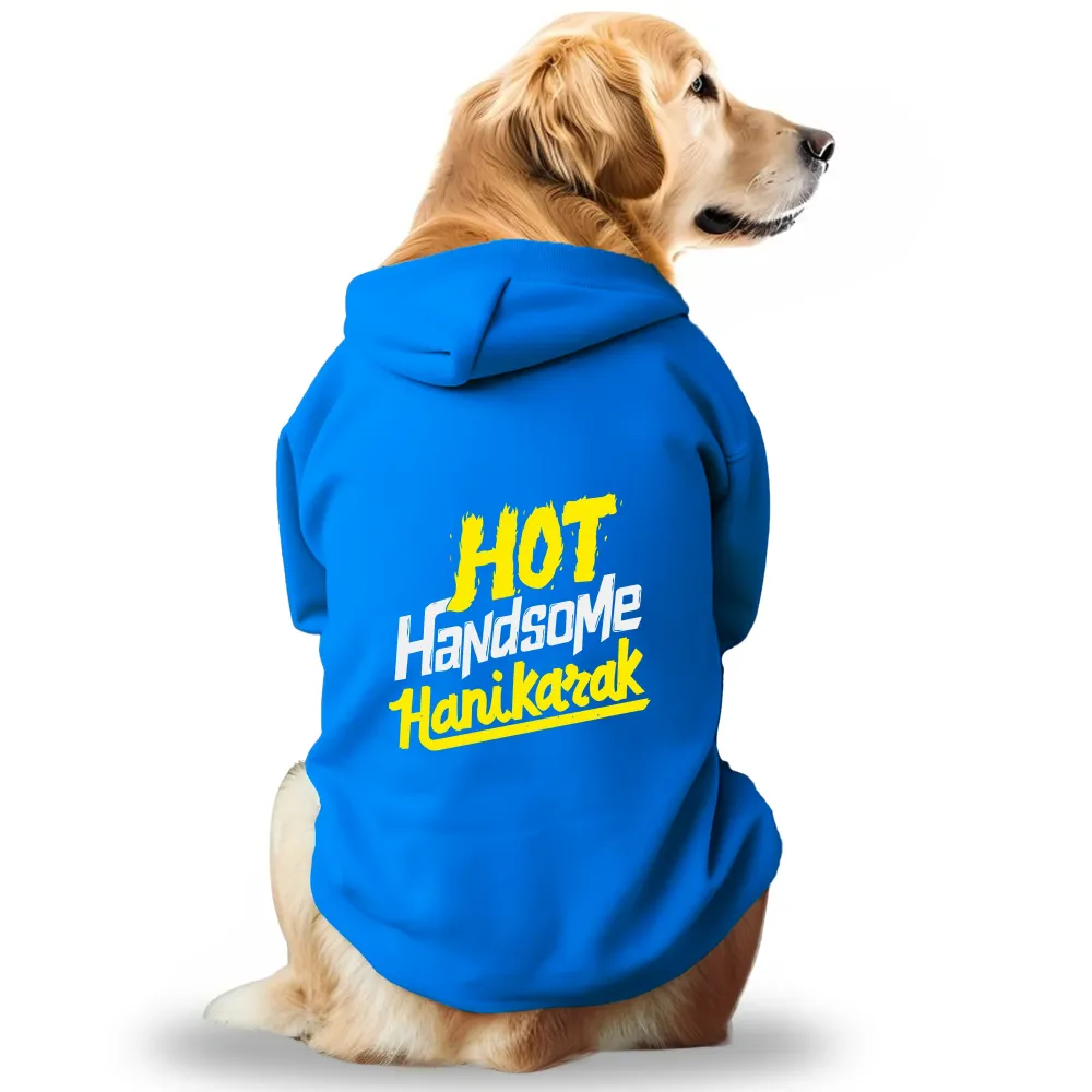 Pawsindia Hot Handsome Hanikarak Hoodie for Dogs (Blue)