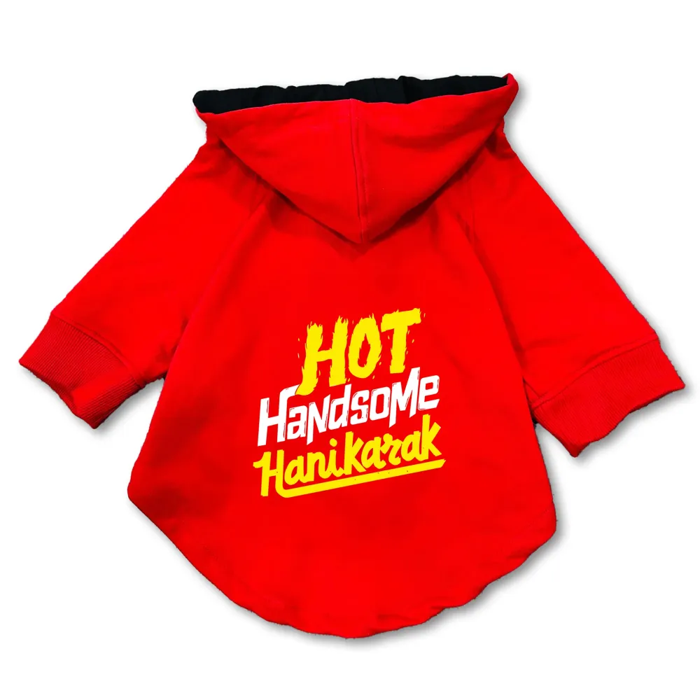 Pawsindia Hot Handsome Hanikarak Hoodie for Dogs (Red)