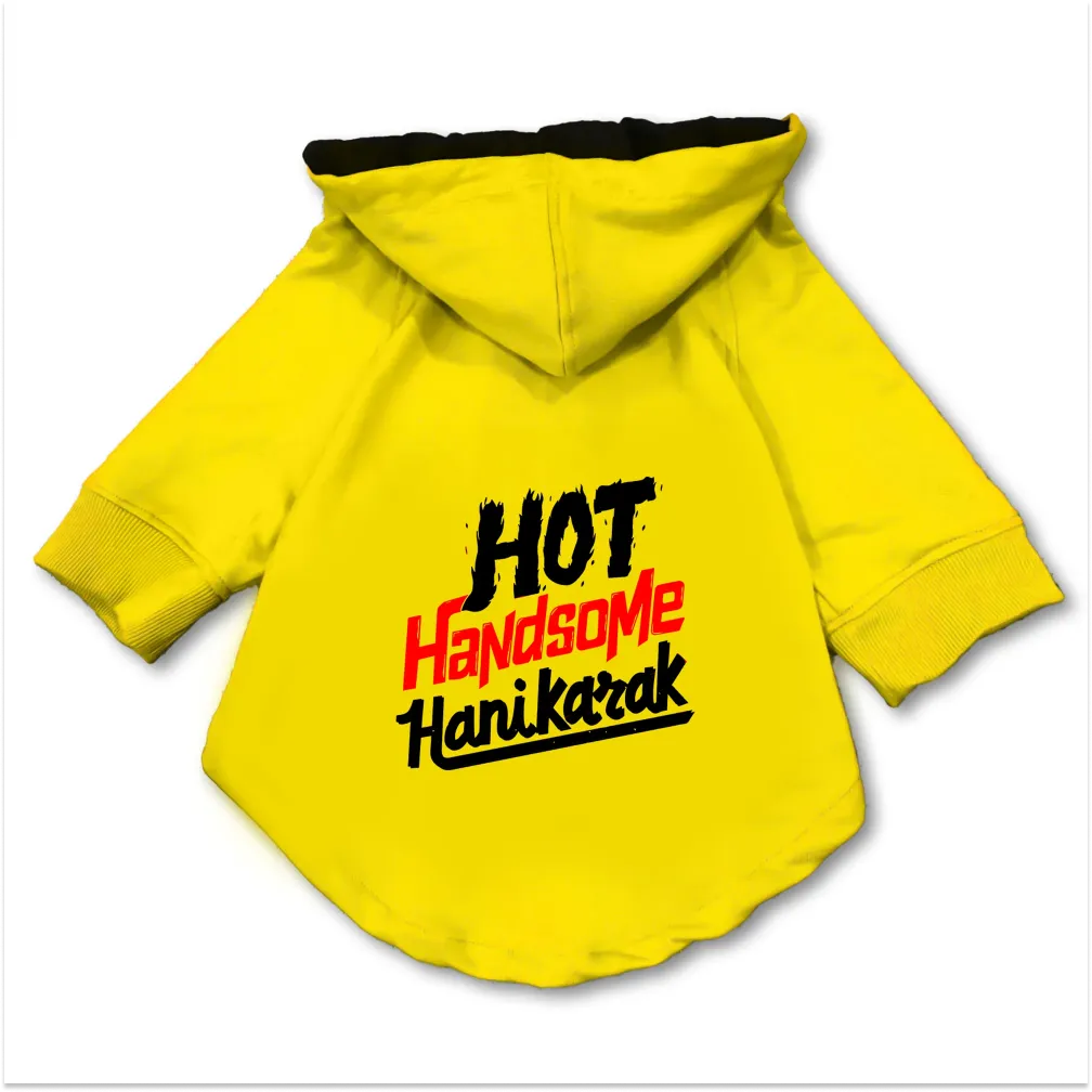 Pawsindia Hot Handsome Hanikarak Hoodie for Dogs (Yellow)