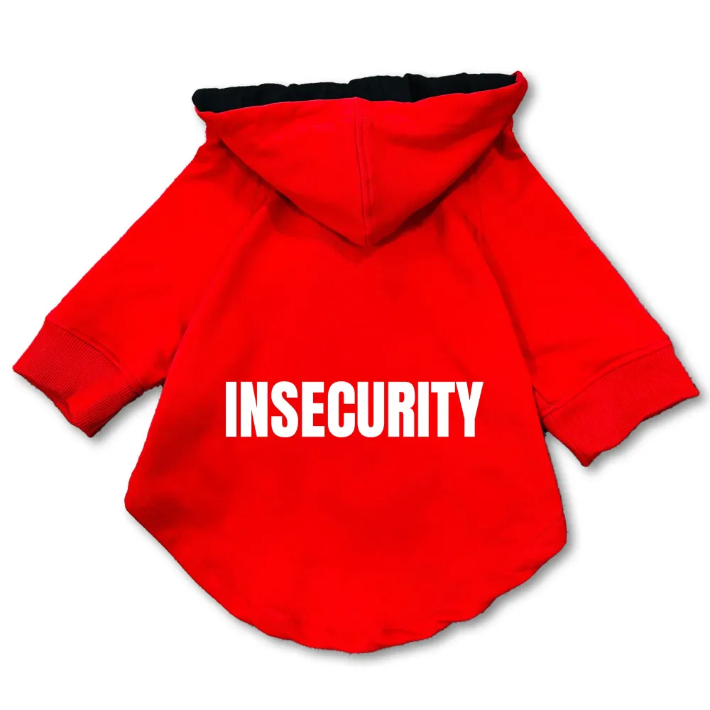 Pawsindia Insecurity Hoodie for Dogs (Red)