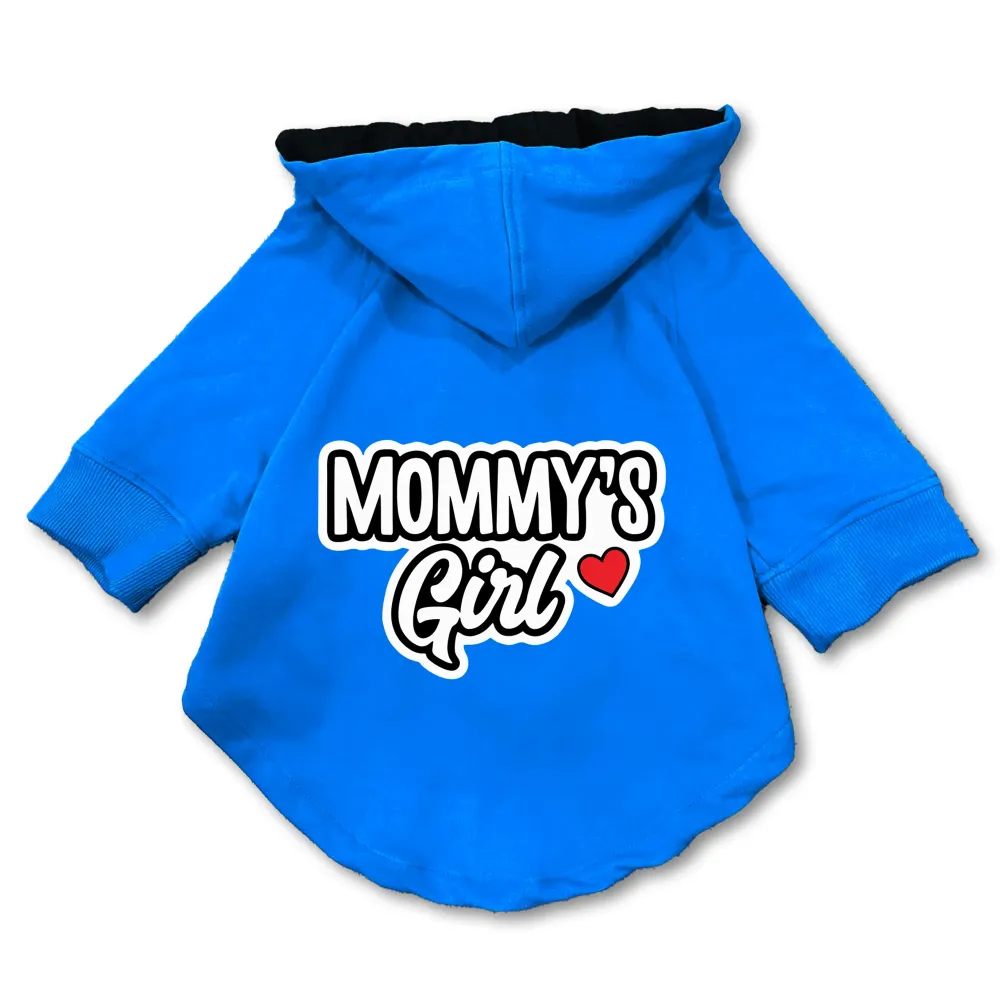 Pawsindia Mommy's Girl Hoodie for Dogs (Blue)