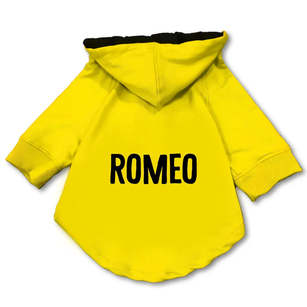 Pawsindia Romeo Hoodie for Dogs (Yellow)